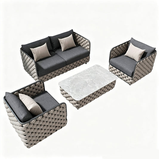 Noosa Outdoor 2+1+1 Lounge Setting with Coffee Table