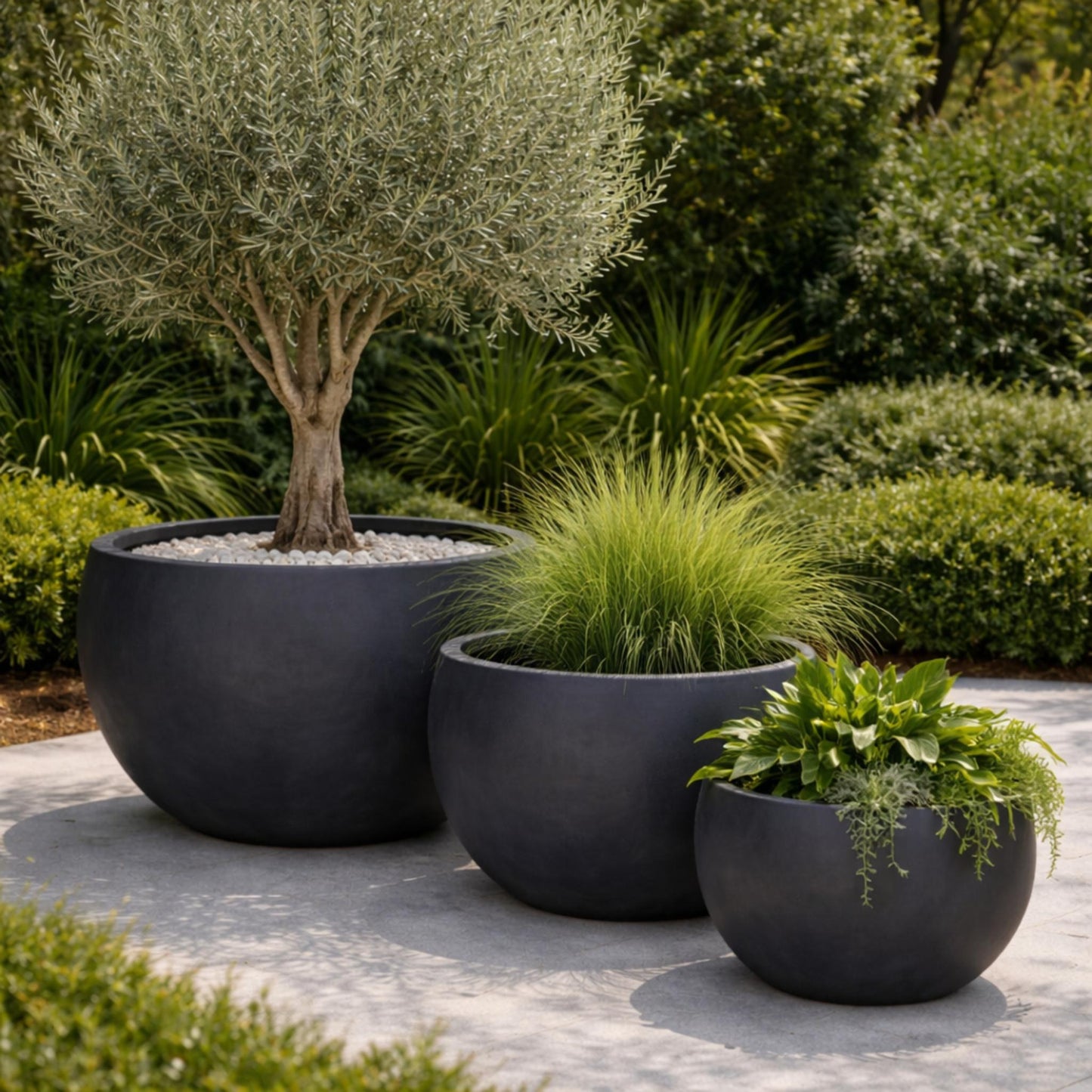 Black Tuscan Titan Pot by Tuscan, showcasing a sturdy, stylish kitchen cookware with a sleek black finish.