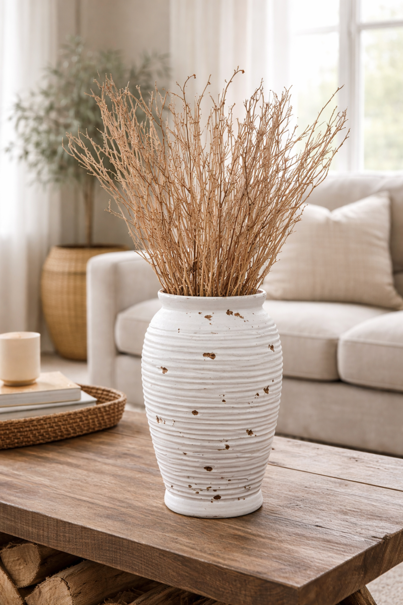 Elegant Tuscan Vasé Pot by Tuscan, showcasing its rustic ceramic design and textured surface.