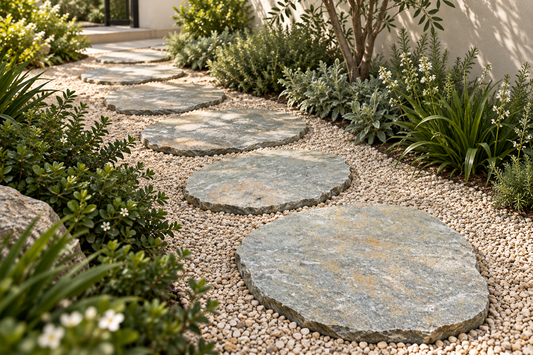 Forest Green Stepping Stones Natural Stone