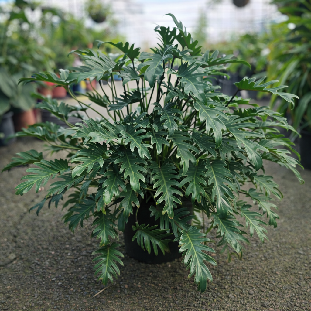 Healthy Philodendron Xanadu plant by The Nurso in a 200mm pot, featuring lush green foliage and compact, bushy growth.