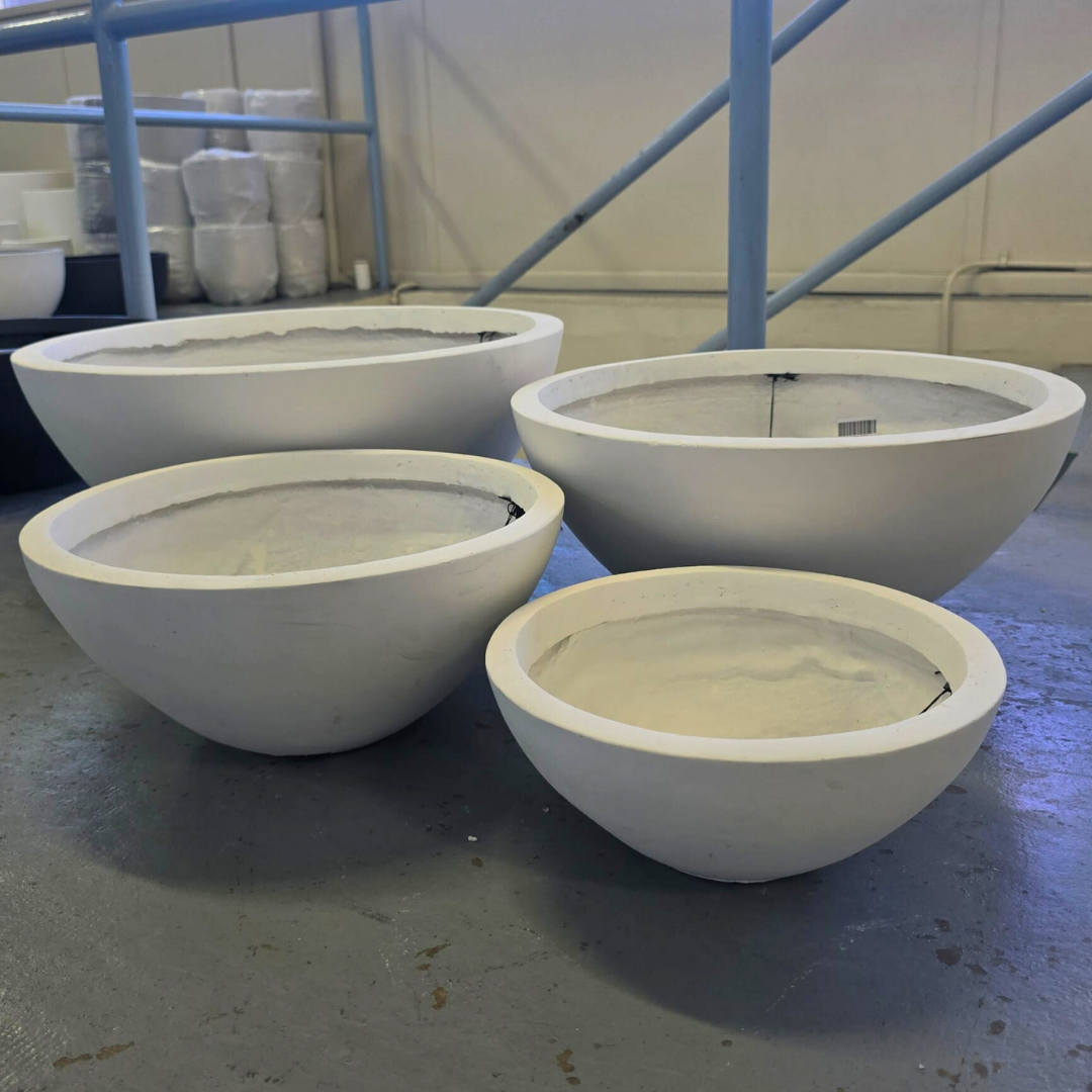 White Senera Bowl Pot with 28cm diameter and 12cm height, featuring a sleek, minimalist design for versatile kitchen use.