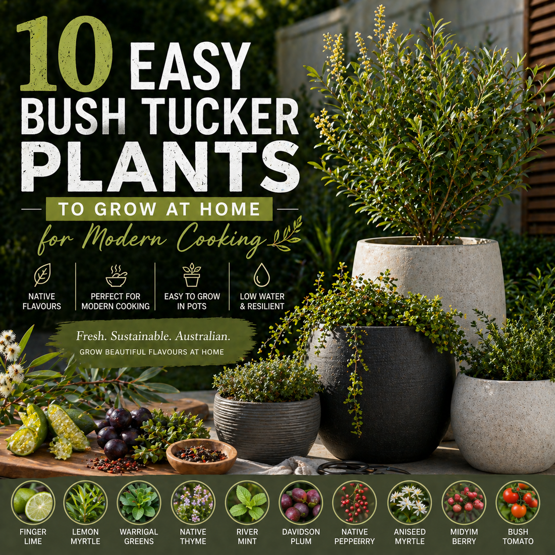 10 Easy Bush Tucker Plants to Grow at Home for Modern Cooking