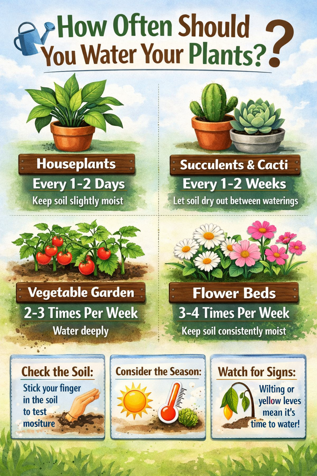 How Often Should You Water Plants in Pots? (Complete Guide) – The Nurso