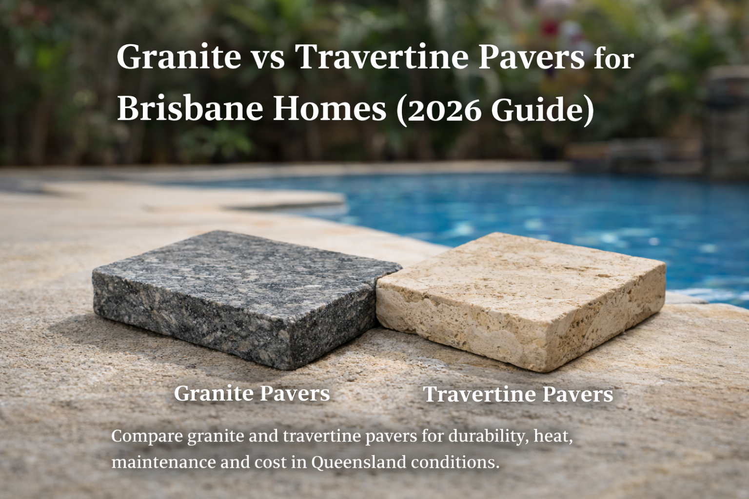 Granite vs Travertine Pavers for Brisbane Homes (2026 Guide)