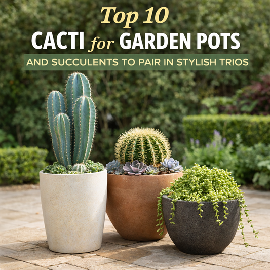 Top 10 Cacti for Garden Pots and Succulents to Pair in Stylish Trios