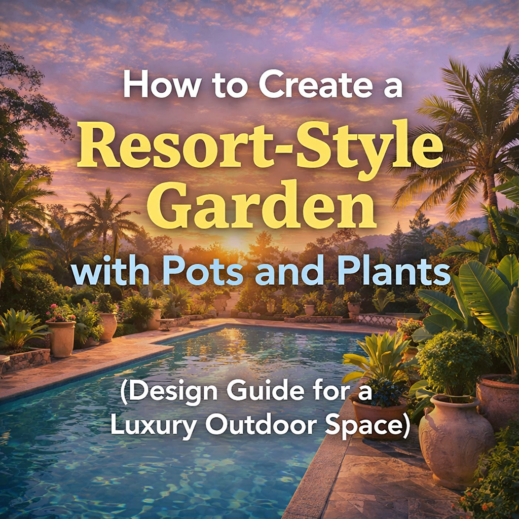 How to Create a Resort-Style Garden with Pots and Plants