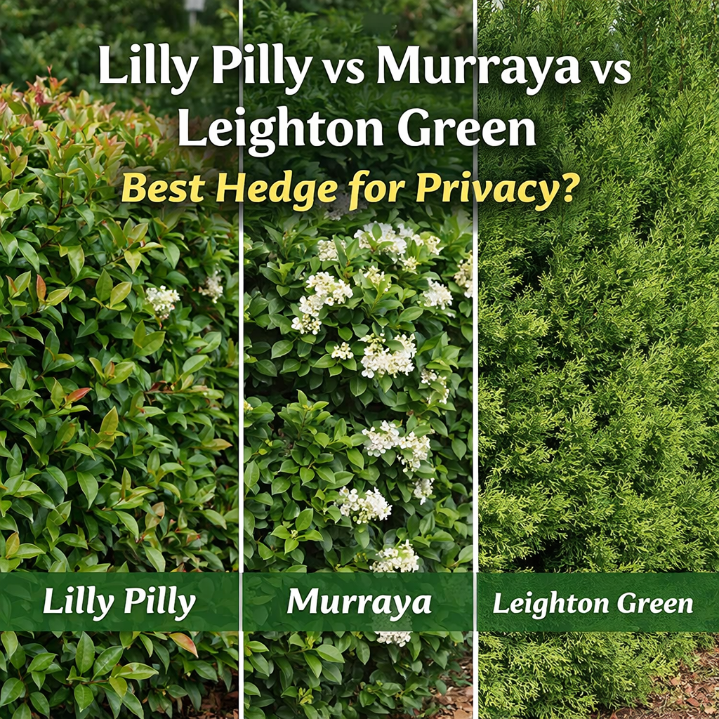 Lilly Pilly vs Murraya vs Leighton Green: Best Hedge for Privacy and Screening