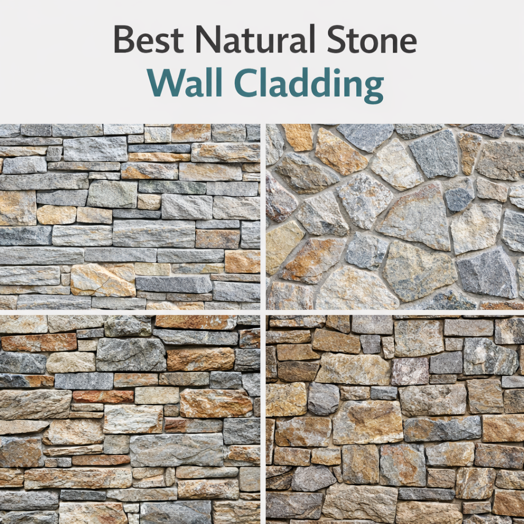 Best Natural Stone for Wall Cladding: Styles, Shapes, and Design Ideas