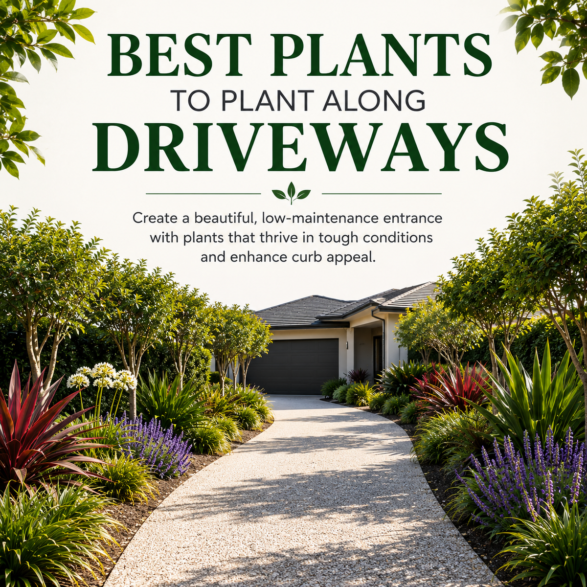 Best Plants to Plant Along Driveways: A Complete Landscaping Guide ...