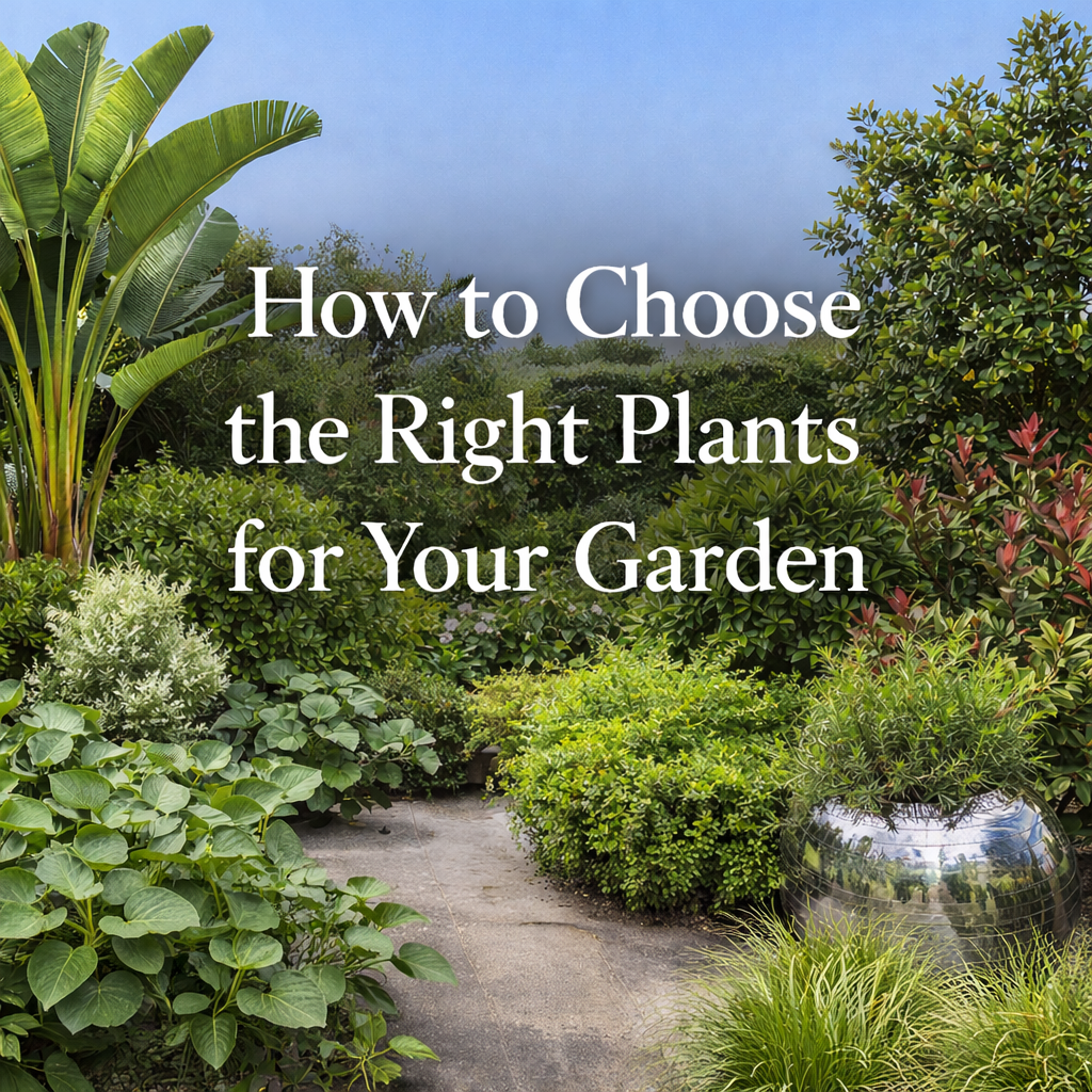 How to Choose the Right Plants for Your Garden – The Nurso