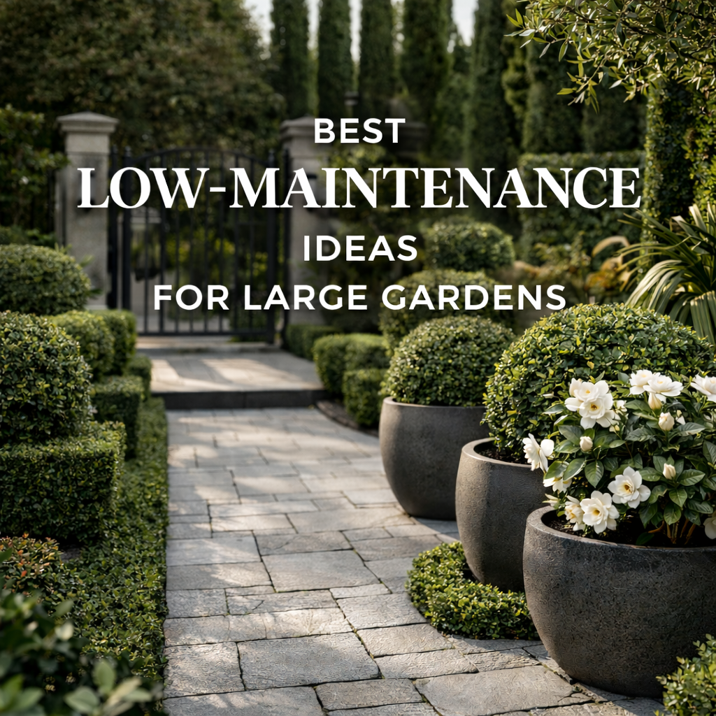 Best Low-Maintenance Ideas for Large Gardens