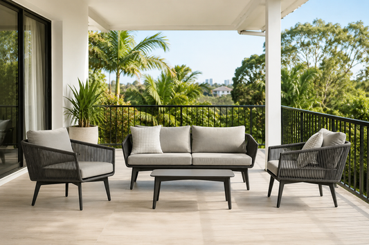 Aspen Outdoor 2+1+1 Lounge Setting with Coffee Table