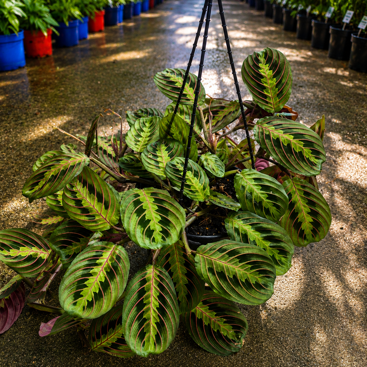 Maranta leuconeura var. erythroneura (Red Vein Prayer Plant)