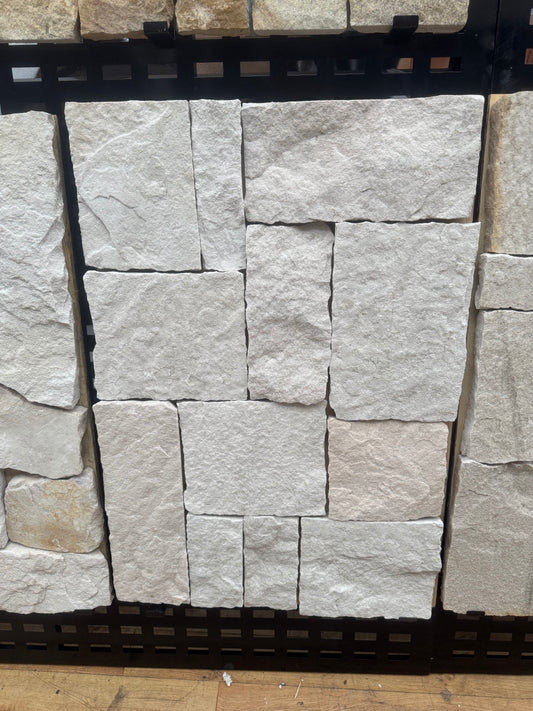 White mixed sandstone castle model by The Nurso, featuring detailed castle architecture and textured stone surfaces.