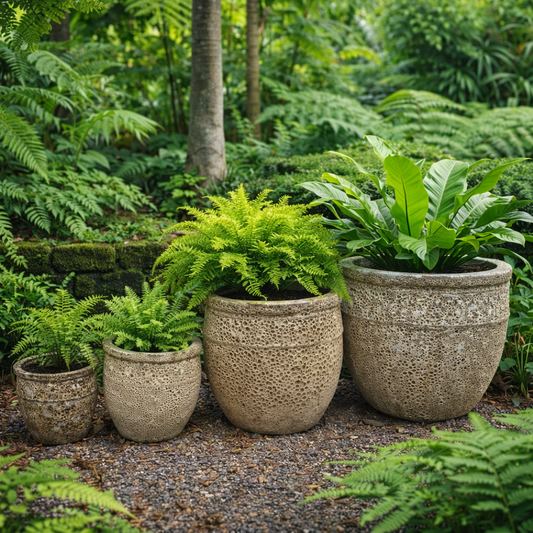 Atlantis Egg Pot Cream Outdoor Pot | Garden Planter