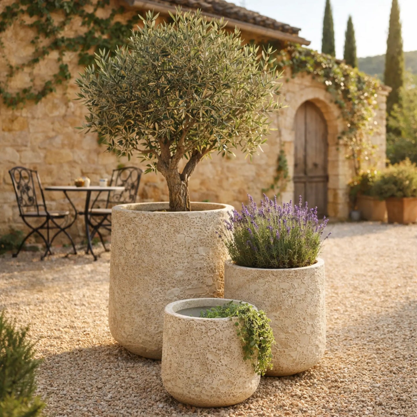 Senera Cigar Pot with volcano finish showcasing a desert-inspired design, featuring textured volcanic details and earthy tones.