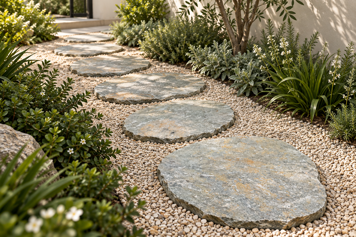 Forest Green Stepping Stones Natural Stone