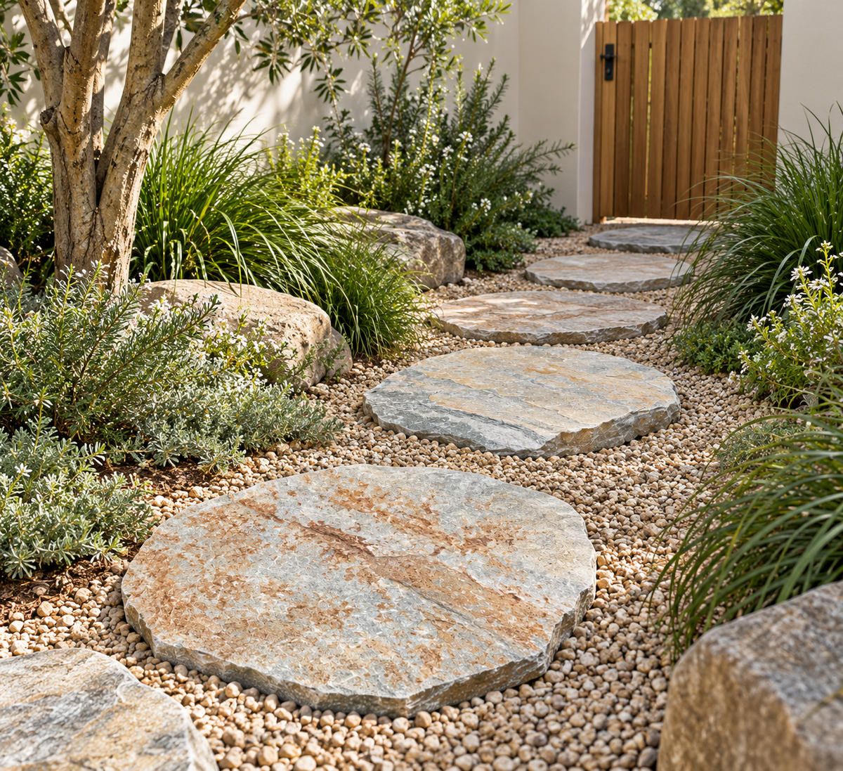 Rustic Quartz Stepping Stones Natural Stone