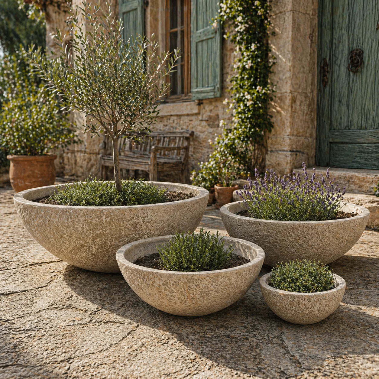 Senera Volcano Desert bowl with a textured volcano finish, showcasing earthy desert tones and unique handcrafted ceramic design.
