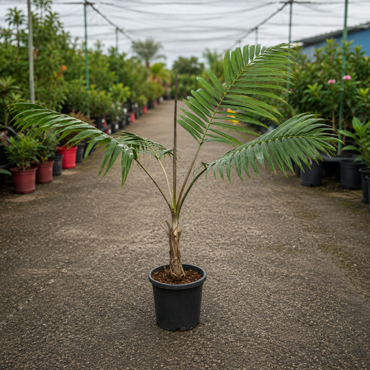 Dictyosperma album var. conjugatum hurricane palm from The Nurso with lush green fronds and clustered growth pattern.
