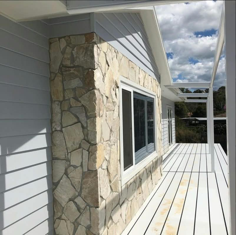Diagonal ivory white quartz wall cladding from The Nurso, showcasing natural stone texture and polished surface for interior or exterior use.