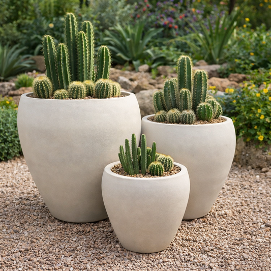 White Senera Tall Belly Pot with a sleek, curved design, measuring 32cm wide and 29cm tall, ideal for indoor plants.
